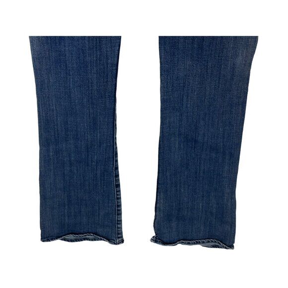 Rock & Republic Kasandra Blue Jeans Boot Cut 10M Frayed Embellished RN130273 - Picture 8 of 10